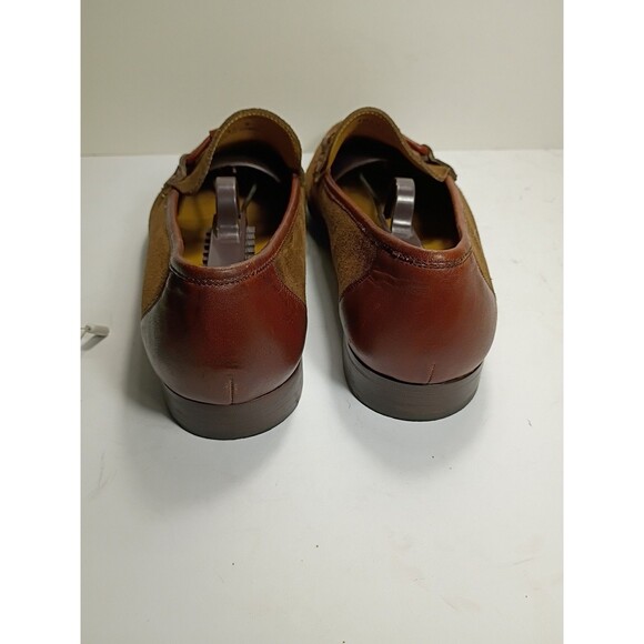 Massimo Emporio Men Size 9 Brown Suede Leather Dress Shoes horsebit theme main image 9